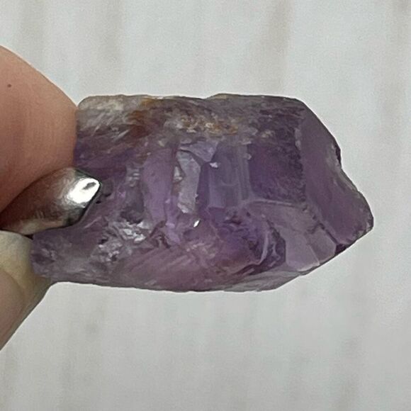 Raw amethyst pendant necklace adjustable healing crystal stone purple - Picture 7 of 11